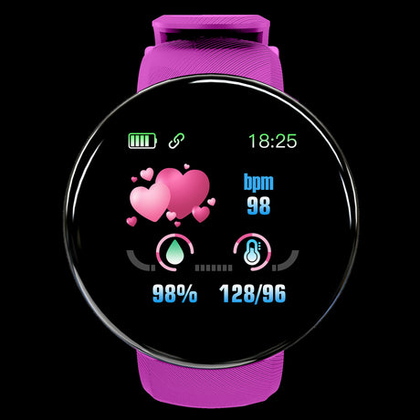 D18 Smart Bracelet Color Round Screen Heart Rate Blood Pressure Sleep Monitoring Pedometer Sports Encyclopedia Star Smart Watch - V.I.P Digital Presence