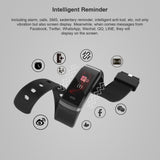 Reloj inteligente deportivo GT101, resistente al agua, con pantalla a color, monitor de actividad física, monitor de ritmo cardíaco, recordatorio de llamadas, para hombres y mujeres.