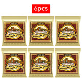 6 sets of Ernie Ball Slinky guitar strings (models 2003, 2215, 2223, 2221, nickel - wound) for electric & acoustic guitars - V.I.P Digital Presence