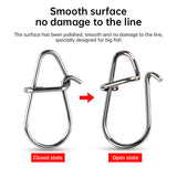 100PCS Stainless Steel Fishing Swivels – Corrosion-resistant for lures/hooks, saltwater/freshwater. - V.I.P Digital Presence