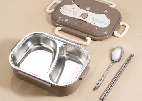 Food grade 304 stainless steel insulation compartment lunch box lunch box - V.I.P Digital Presence