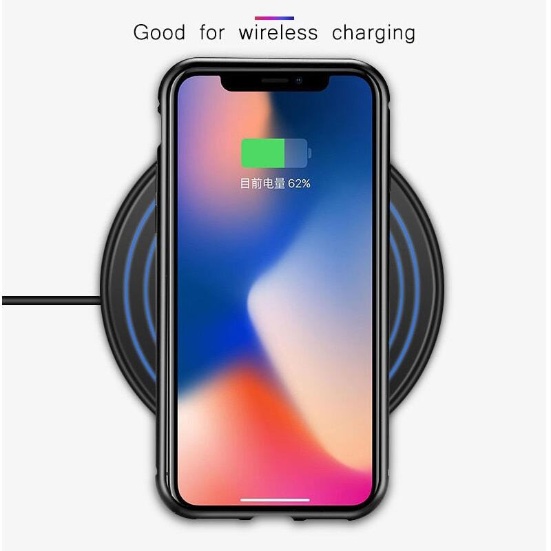 Double sided  Magnetic Case for iPhone X Clear Tempered Glass Magnet Adsorption Case - V.I.P Digital Presence