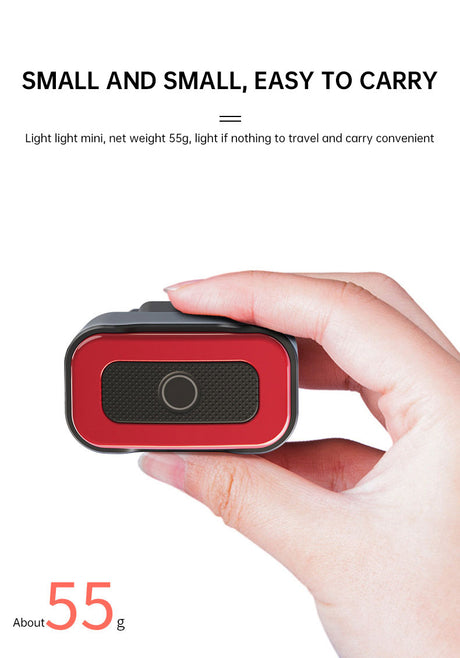 Intelligent induction brake bicycle taillight road mountain bike charging warning riding equipment square red taillight - V.I.P Digital Presence