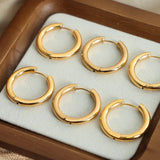 18K Gold-Plated Huggie Earrings - V.I.P Digital Presence