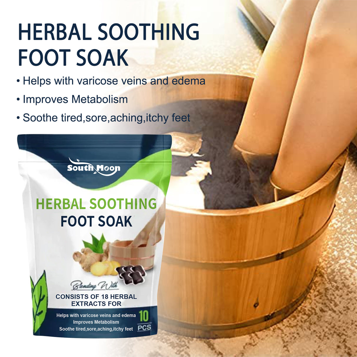 Herbal Soothing Foot Soak, Vein Repair To Relieve Body Fatigue Body Shaping Bead Foot Bath Kit - V.I.P Digital Presence