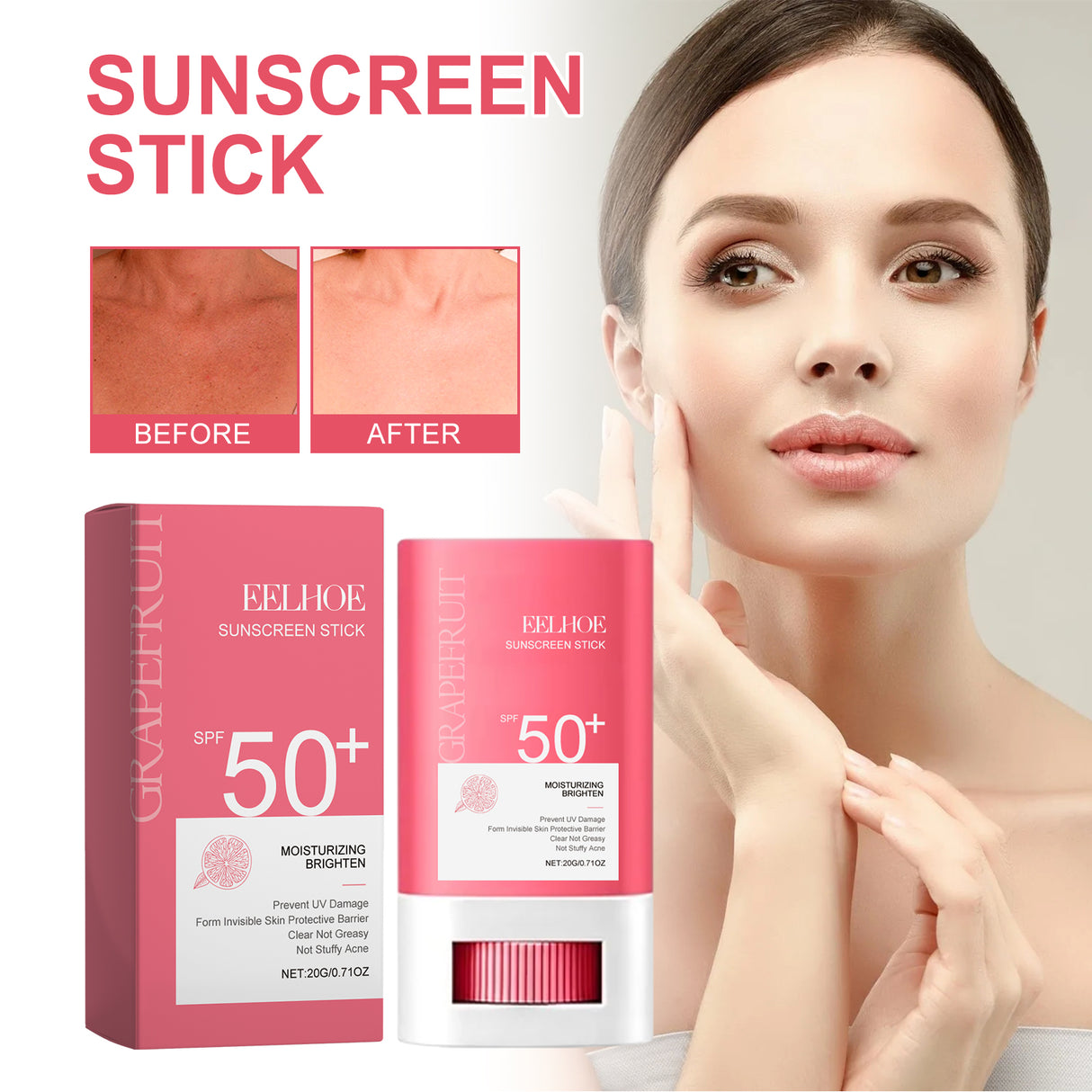 Grapefruit UV Protection Cream, Resist Outdoor UV Isolation Moisturize Anti-Sweat Refreshing Beauty - V.I.P Digital Presence