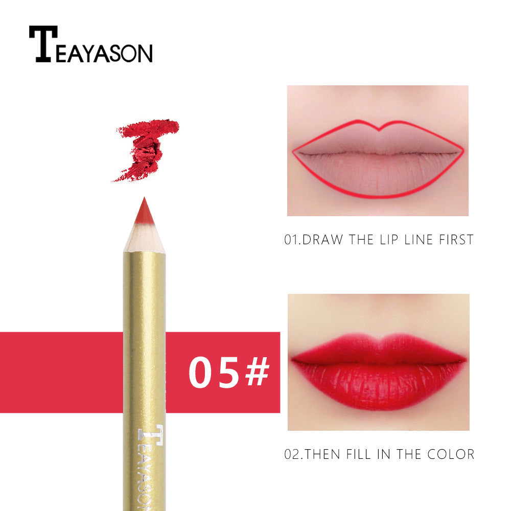Matte Lip Liner Lasting Vampire Color Nude Pink Big Red Lipstick Lip Pencil - V.I.P Digital Presence