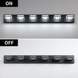LED Modern Black Vanity Lights, 6-Lights Acrylic Matte Black Bathroom Vanity Lights Over Mirror - V.I.P Digital Presence