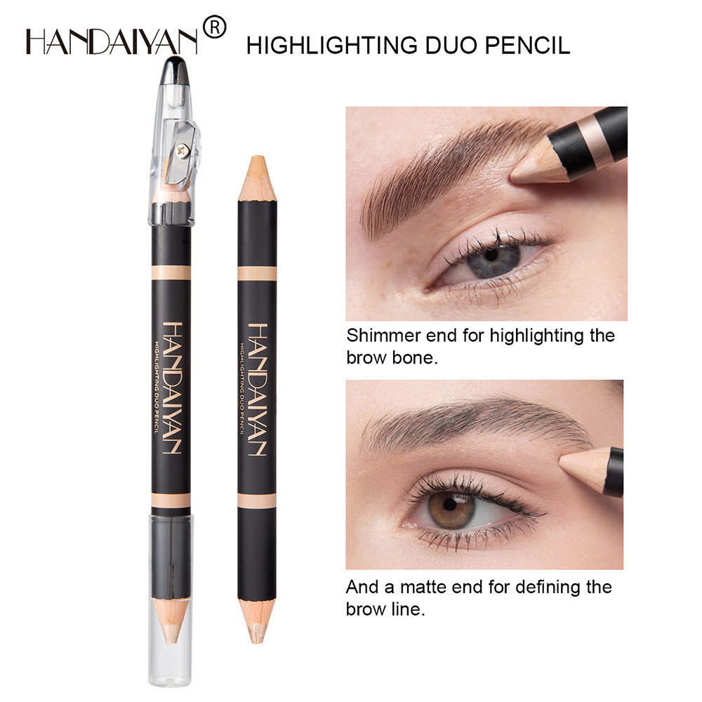 HANDAIYAN Double Head Eyebrow Dual Purpose Pen Eyebrow Bone Raised Bright Bottom High Gloss Face Brightening Concealer Pen - V.I.P Digital Presence