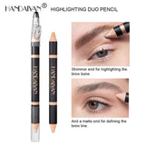 HANDAIYAN Double Head Eyebrow Dual Purpose Pen Eyebrow Bone Raised Bright Bottom High Gloss Face Brightening Concealer Pen - V.I.P Digital Presence