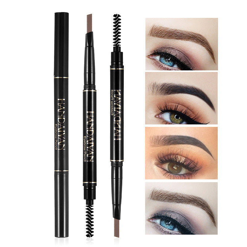 HANDAIYAN 5 Colors Automatic Rotating Eyebrow Pencil Double-ended Waterproof Triangle Eyebrow Pencil - V.I.P Digital Presence