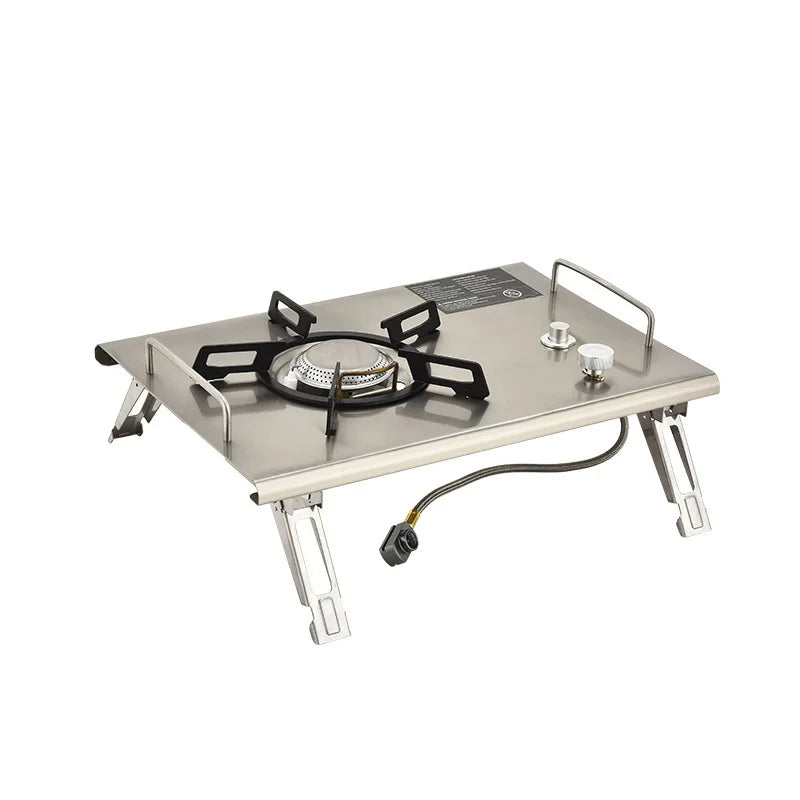 Camping Gas Stove Foldable IGT Gas Stove 4000W Stainless Steel Camping Table Stove Portable Outdoor Picnic Desktop Furnace - V.I.P Digital Presence