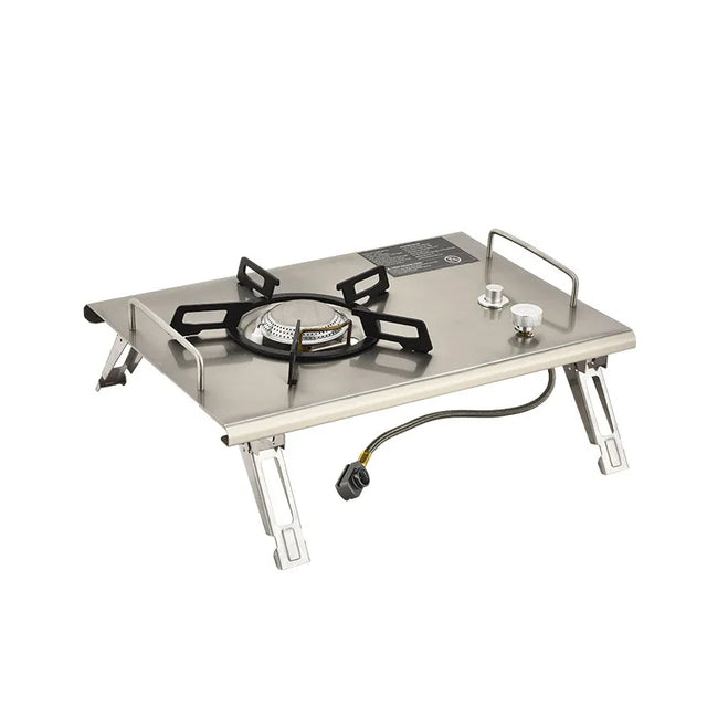 Camping Gas Stove Foldable IGT Gas Stove 4000W Stainless Steel Camping Table Stove Portable Outdoor Picnic Desktop Furnace - V.I.P Digital Presence