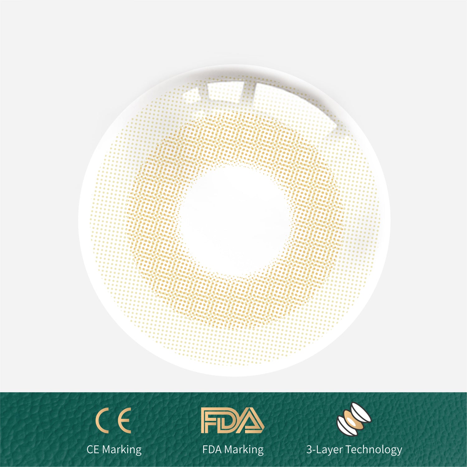 1Pcs FDA Certificate Eyes Beautiful Pupil Colorful Girl Cosplay Contact Lenses BROWN(0-600°） - V.I.P Digital Presence