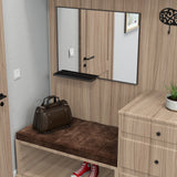 40x30 Inch modern bathroom mirror with storage rack rectangular mirror bathroom living room bedroom hanging mirror - V.I.P Digital Presence