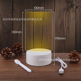 Take Down Notes And Light Up Your Space Transparent Luminous Acrylic Noteboard - V.I.P Digital Presence