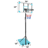 Portable Basketball Goal System with Stable Base and Wheels use for Indoor Outdoor teenagers youth height adjustable - V.I.P Digital Presence
