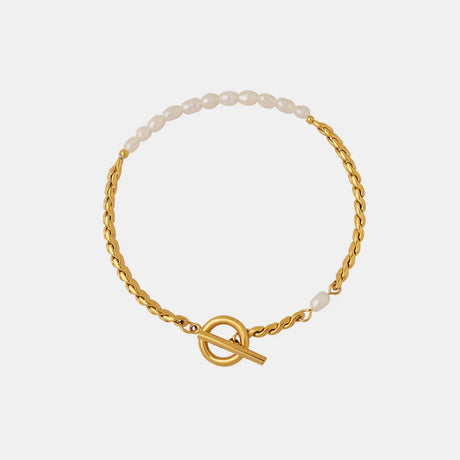 Freshwater Pearl Titanium Steel Bracelet - V.I.P Digital Presence