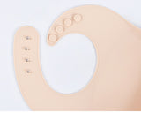 Baby silicone rice bag Baby rice bag bib Baby saliva towel waterproof mouth bag No wash and oil proof