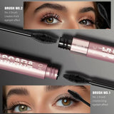 Double Head Black Mascara Waterproof Lengthens Extension Eyelashes Non-smudge Lengthening Volume 5D Silk Fiber Mascara Cosmetics - V.I.P Digital Presence