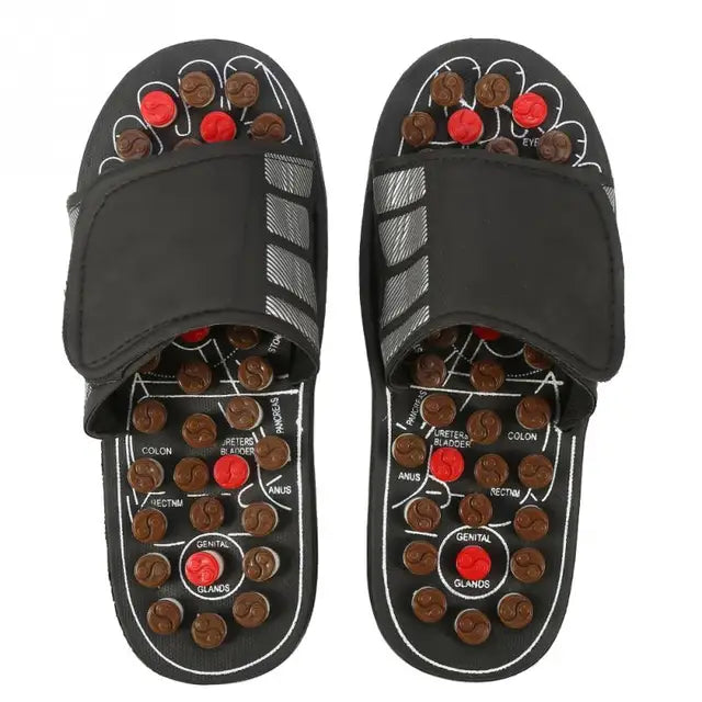 Foot Massage Slippers Acupuncture Therapy Massager Shoes For legs Acupoint Activating Reflexology Feet Care massageador Sandal - V.I.P Digital Presence