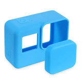 Go Pro Accessories Action Camera Case Protective Silicone Case Skin +Lens Cap cover for GoPro Hero 6 5 Black Hero 6 Camera
