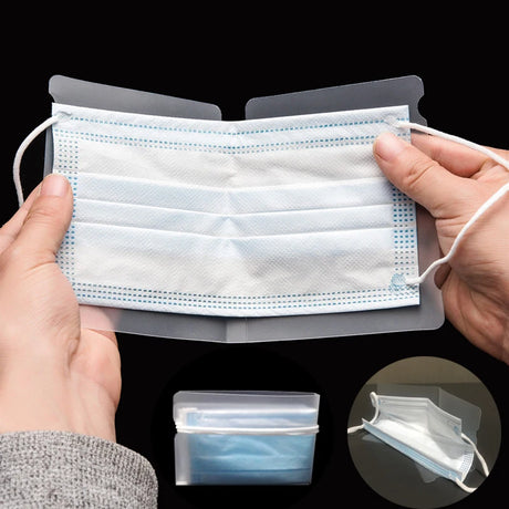 Dustproof Mask Folder Container Foldable Face Masks Folder Clip Safe Pollution Disposable Mask Storage Case Box Organizer - V.I.P Digital Presence