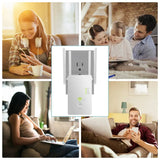 Repetidor WiFi de 5 GHz, banda dual, extensor WiFi inalámbrico de 2,4 G y 5 G, amplificador WiFi de 1200 Mbps, punto de acceso inalámbrico 