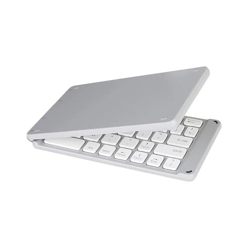 Miniteclado plegable con Bluetooth, ligero y práctico, retroiluminado, inalámbrico, para iOS, Android, Windows, iPad, tableta, portátil y ordenador.