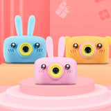 Cámara digital HD para niños, cámara de 2 pulgadas con bonitos dibujos animados, juguetes para niños, regalo de cumpleaños, cámara de 1600 W