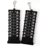 18 Holes Golf Stroke Counters Outdoor Golf Stroke Putt Score Card Score Counter With Key Chain Black - V.I.P Digital Presence