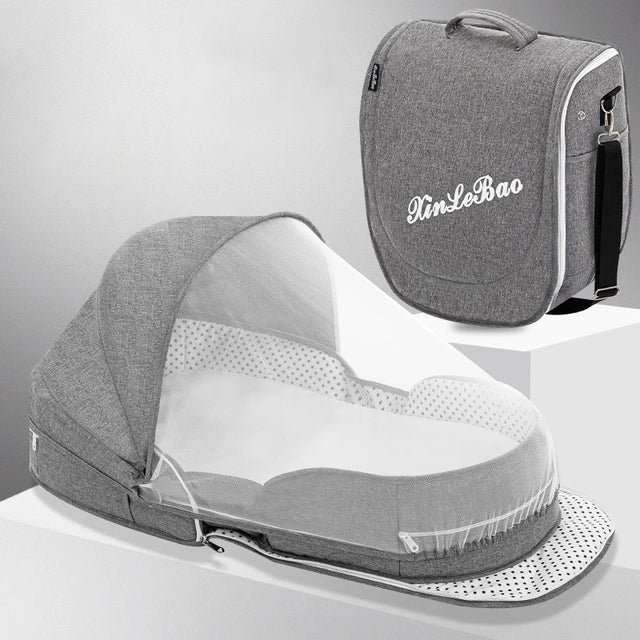 Baby Crib Multifunctional Folding Newborn Bed Toddler Bed Portable Sun Protection Mosquito Net Infant Camping Bed Travel Cot - V.I.P Digital Presence