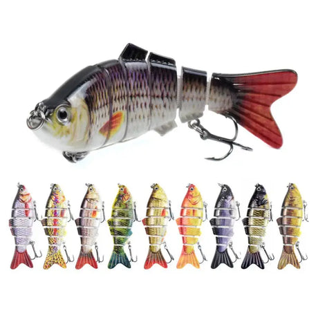 10cm 16.5g Multi-section Lure With Ring Beads Simulation Luya Multi-section Lure Submerged Bionic 6-section Lure - V.I.P Digital Presence