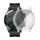 Funda de TPU para Huawei Watch GT 2 de 46 mm, correa para Watch GT/GT2 de 46 mm, protector de pantalla envolvente suave. 