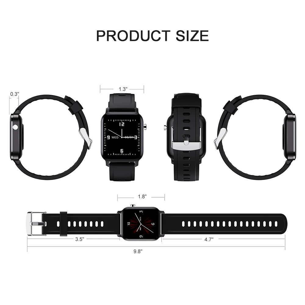 Nuevo reloj inteligente para hombres y mujeres, electrónico, inteligente para Android e iOS, reloj inteligente resistente al agua para Xiaomi y Huawei. 