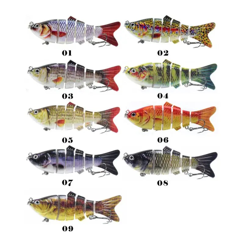 10cm 16.5g Multi-section Lure With Ring Beads Simulation Luya Multi-section Lure Submerged Bionic 6-section Lure - V.I.P Digital Presence