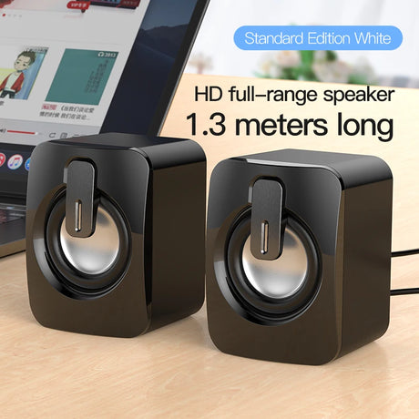 Mini Computer Speaker USB Wired Speakers 3D Stereo Sound Surround Loudspeaker For PC Laptop Notebook Not bluetooth Loudspeakers - V.I.P Digital Presence