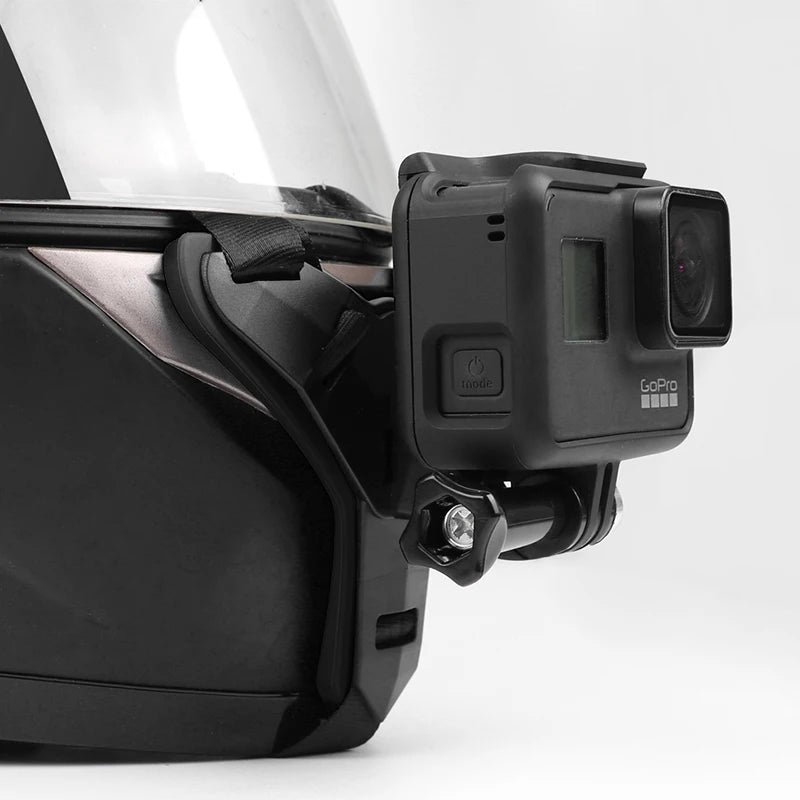Soporte de mentonera para casco integral GoPro Hero 8, 7 y 5. Soporte de mentonera para casco de motocicleta SJCAM. Accesorios de cámara para GoPro Hero 9.