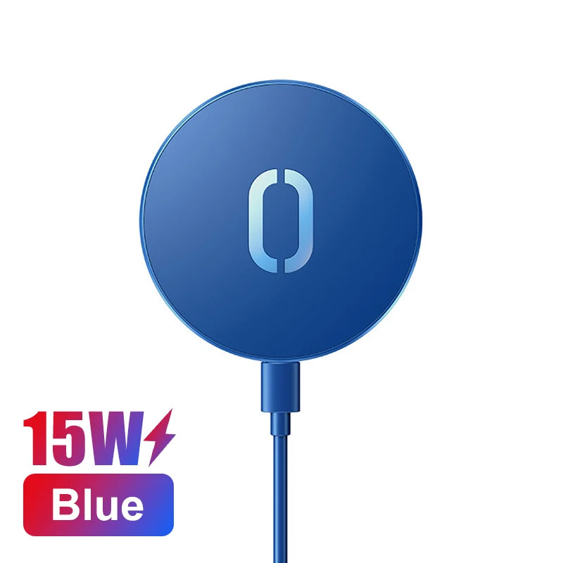 Cargador inalámbrico magnético para iPhone 12 Pro Max Mini de 15 W, cargador rápido para iPhone 11 XS X, cargador inalámbrico