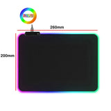 LED Light Gaming Mouse Pad RGB Large Keyboard Cover Non-Slip Rubber Base Computer Carpet Desk Mat PC Game Mouse Pad