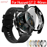 Funda de TPU para Huawei Watch GT 2 de 46 mm, correa para Watch GT/GT2 de 46 mm, protector de pantalla envolvente suave. 