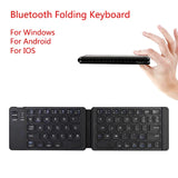 Miniteclado plegable con Bluetooth, ligero y práctico, retroiluminado, inalámbrico, para iOS, Android, Windows, iPad, tableta, portátil y ordenador.
