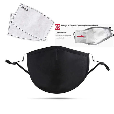 PM2.5 Anti Dust Mask Activated Carbon Filter Masks Windproof Mouth-muffle Proof Flu Face Masks With Filters - V.I.P Digital Presence