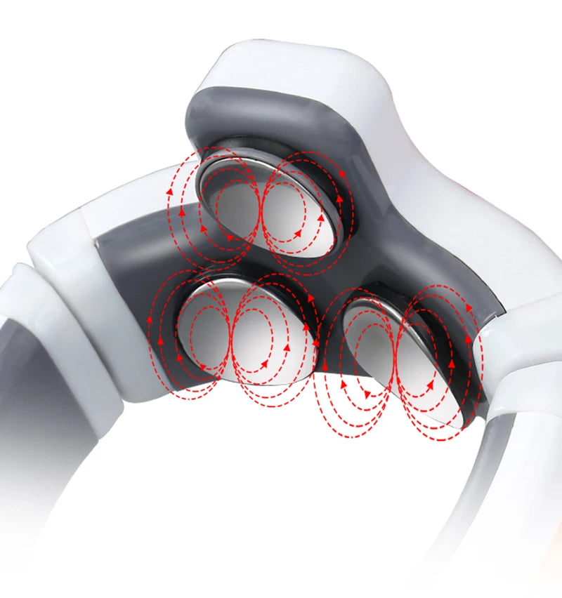 Smart Shoulder Neck Massager Electric Neck Massage  Health Care Relaxation Three Heads Relieve Stress  Fatigue Pain Relief tool - V.I.P Digital Presence