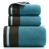 3PCS/Set Towel Cotton Beach towels Luxury Thickened Bath Towel