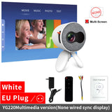 LEJIADA YG220 Mini Proyector Audio Teléfono de 3,5 mm con Pantalla Versión Actualizada Proyector Portátil de Bolsillo Lindo Reproductor de Video Regalo para Niños 