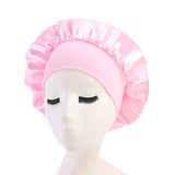 1pc Adjust Solid Satin Bonnet Hair Styling Cap Long Hair Care Women Night Sleep Hat Silk Head Wrap Shower Cap Hair Styling Tools - V.I.P Digital Presence