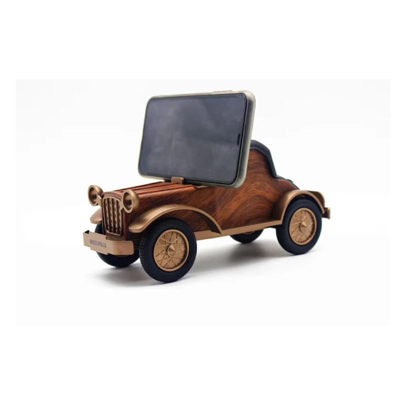 A9 Retro Classic Car Bluetooth Speaker Wood Grain Wireless Subwoofer - V.I.P Digital Presence