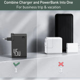 Baseus GaN Power Bank Charger 10000mAh 45W USB C PD Fast Charging 2 in 1 Charger & Battery as One ForiP 11 Pro Laptop ForXiaomi - V.I.P Digital Presence
