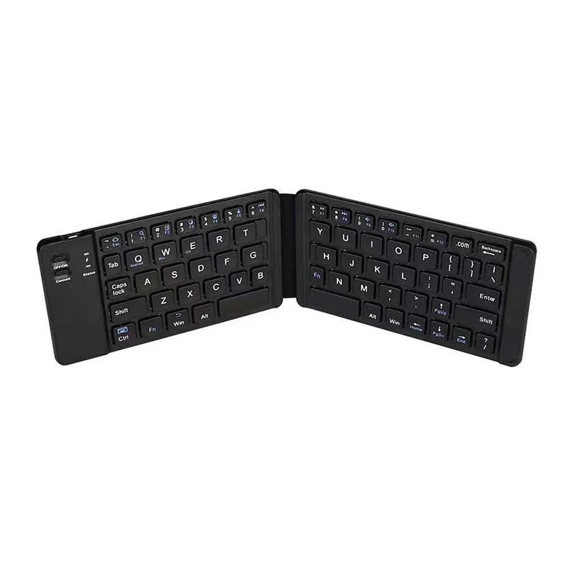 Miniteclado plegable con Bluetooth, ligero y práctico, retroiluminado, inalámbrico, para iOS, Android, Windows, iPad, tableta, portátil y ordenador.